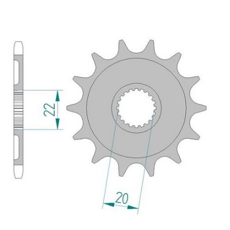 Kit Chaine DC GAS-GAS 250 EC-F 4T (2010-2013)