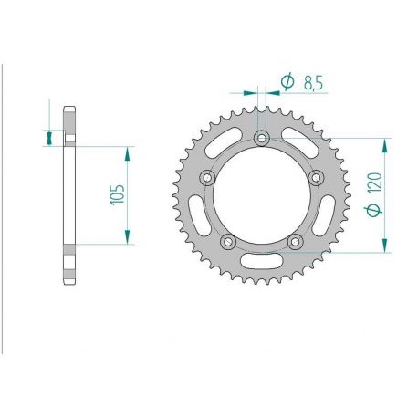 Kit Chaine DC GILERA 50 EAGLET  (1997-1998)