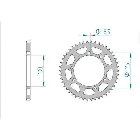 Kit Chaine DC GILERA 50 ZULU/HAK/GSM (2001-2002)