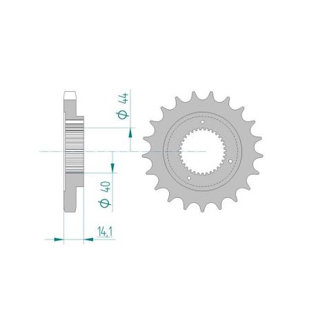 Kit Chaine DC HARLEY DAVIDSON 1200 SPORTSTER (5 SPEED) (1991-1992) 5 SPEED