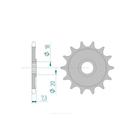 Kit Chaine DC HM/HONDA CRE 125 R (2003)