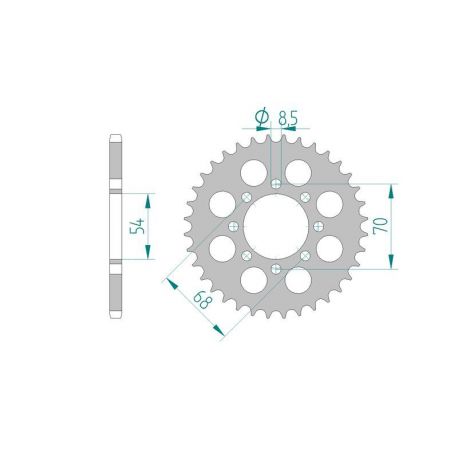 Kit Chaine DC HONDA C 70