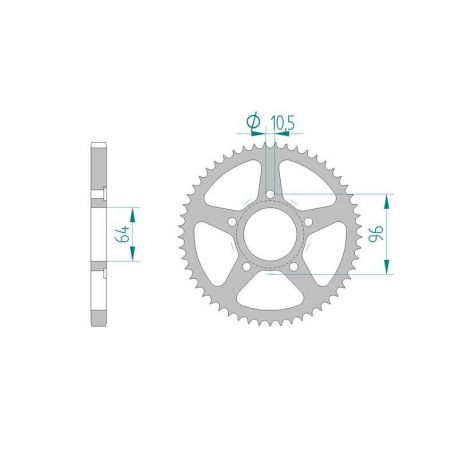 Kit Chaine DC HONDA XL 125 R (JD04) (1982-1997) JD04