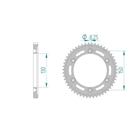 Kit Chaine DC HONDA XLR 125 R V,W,X,Y,1,(JD09/JD16A) (1997-2001) JD09/JD16A