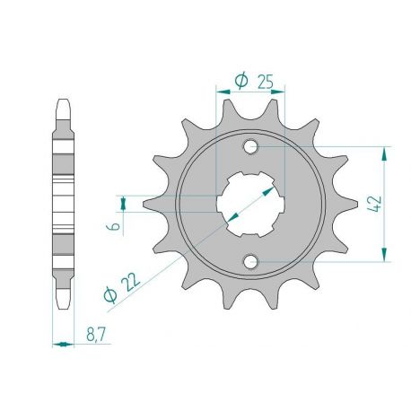 Kit Chaine DC HONDA CB 400 N B,C,D (1981-1983)