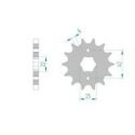 Kit Chaine DC HONDA CBX 400 F,F2,(NC07) (1982-1983) NC07