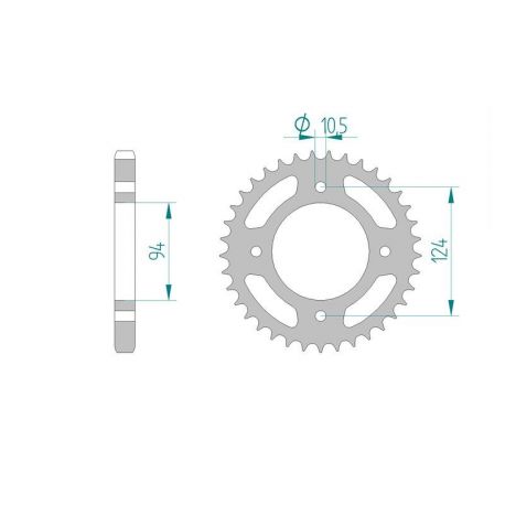 Kit Chaine DC HONDA CB 500 K1,K2,F (1975-1977)
