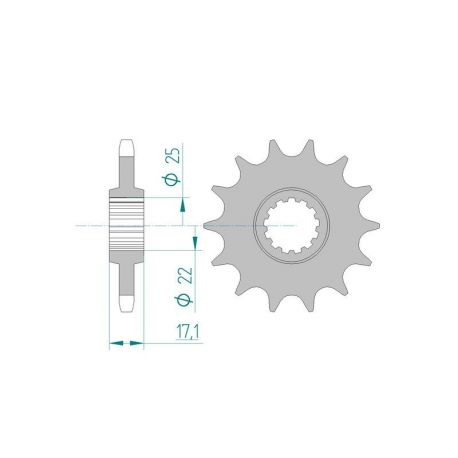 Kit Chaine DC HONDA CBF 500 A 4,5,6,7,(ABS) (2004-2007) ABS