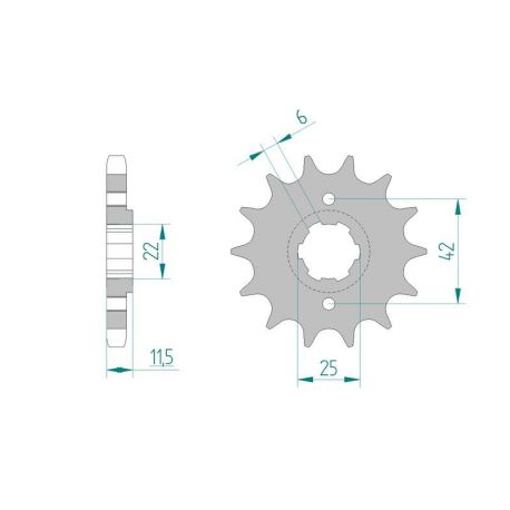 Kit Chaine DC HONDA FT 500 C,(PC07) (1982-1984) PC07