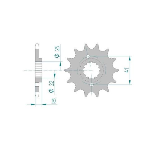 Kit Chaine DC HONDA SLR 650 V,W,(RD09) (1997-1998) RD09