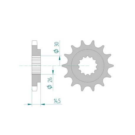 Kit Chaine DC HONDA CBX 1000 Z,(SB01/SC03) (1979-1980) SB01/SC03