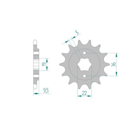 Kit Chaine DC HONDA TRX 250 R (1986-1987)