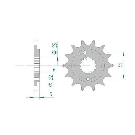 Kit Chaine DC HONDA TRX 400 EX (2005-2008)