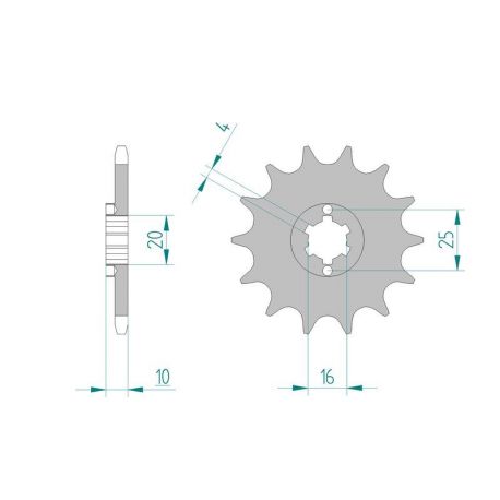 Kit Chaine DC HUSQVARNA SMS-SME 125 (2000-2012)