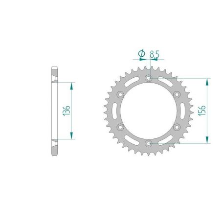 Kit Chaine DC HUSQVARNA SMS-SME 125 (2000-2012)