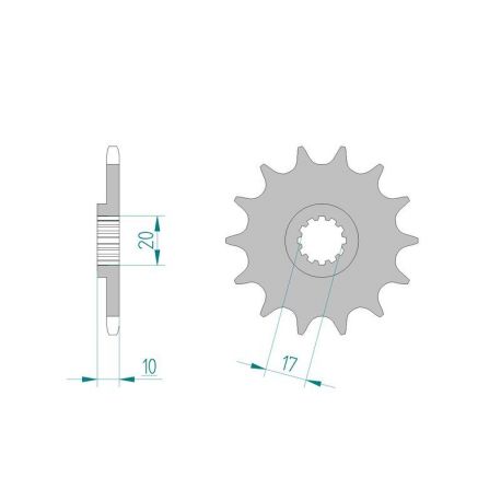 Kit Chaine DC HUSQVARNA WR 125 (1998-2013)