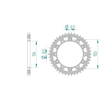 Kit Chaine DC KAWASAKI KX 250 F T6F,T7F,T8F,W9F,XAF (2006-2010)