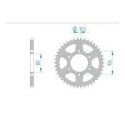 Kit Chaine DC KAWASAKI GPZ 400 (ZX) C2-C5,(Z400F2) (1983-1993) Z400F2