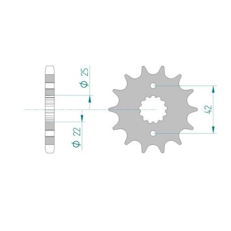 Kit Chaine DC KAWASAKI Z 400 J1-J3 (1980-1982)