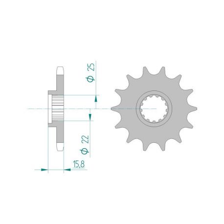 Kit Chaine DC KAWASAKI ZX-6R (ZX600) G1,G2,J1,J2,A1P (1998-2002)