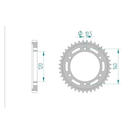 Kit Chaine DC KAWASAKI ZZR 600 E1-E13,J6 (1993-2006)
