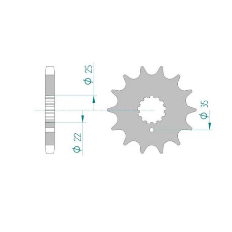 Kit Chaine DC KAWASAKI Z 700 (1987)