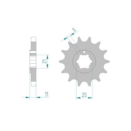 Kit Chaine DC KAWASAKI KH 750 H2