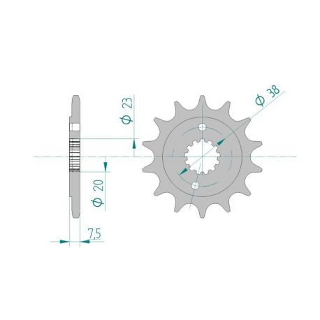Kit Chaine DC KAWASAKI KFX 400 (2002-2006)