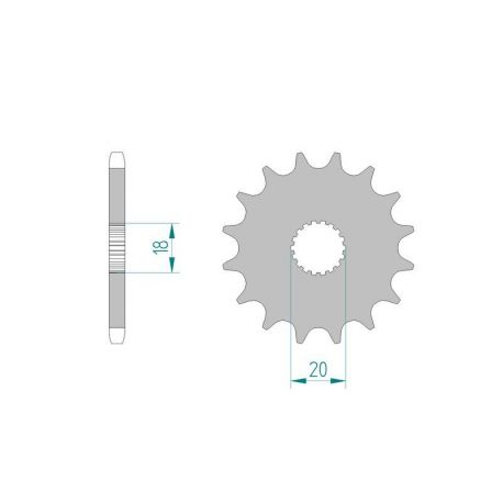 Kit Chaine DC KREIDLER STREET 125 DD 80 Km/h Germany (2009-2011)