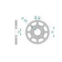 Kit Chaine DC KYMCO 125 METEORIT (1999-2002)