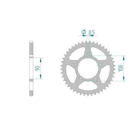 Kit Chaine DC MZ 660 TRAVELLER (1997-1998)
