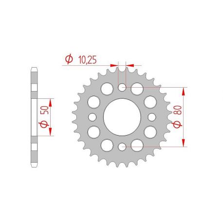 Kit Chaine DC SKYTEAM SKYMAX 50 (2010-2012)