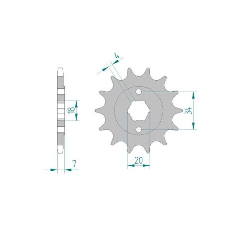 Kit Chaine DC SMC 170 BLAST/ XROAD (2003-2004)