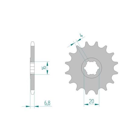 Kit Chaine DC SUZUKI RMX 50 (1996-2003)