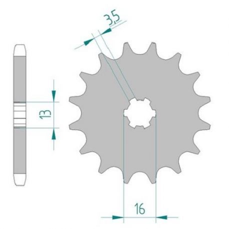 Kit Chaine DC SUZUKI RG 80 (1980-1981)