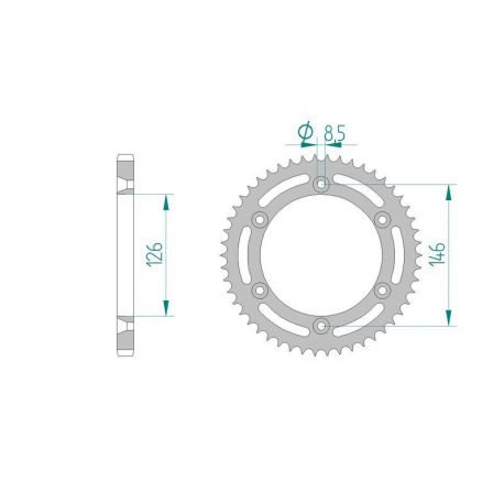 Kit Chaine DC SUZUKI TS 125 R (1990-1996)