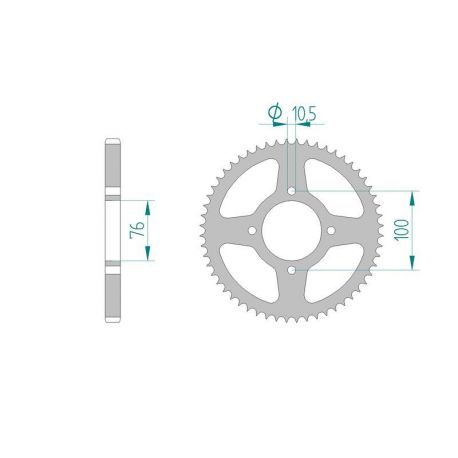 Kit Chaine DC SUZUKI VL 125 X,Y,K1,K2,K3,K4,K5,K6,K7,(INTRUDER) (1999-2007) INTRUDER