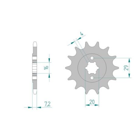 Kit Chaine DC SUZUKI TS 200 R (1989-1994)