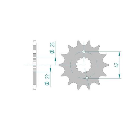 Kit Chaine DC SUZUKI RG 250 GAMMA FG-CH-FH-FCH (1986-1988)