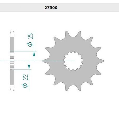 Kit Chaine DC SUZUKI RGV 250 K,L (1989-1990)