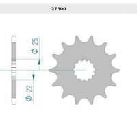 Kit Chaine DC SUZUKI RGV 250 M,N,P,R,S (1991-1995) 2