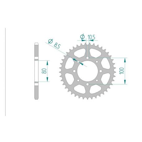 Kit Chaine DC SUZUKI TU 250 X V,W,X (1997-1999)