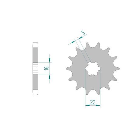 Kit Chaine DC SUZUKI GT 500 L (1976-1977)