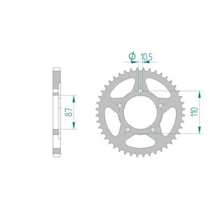 Kit Chaine DC SUZUKI SV 650 N ABS K7,K8,K9 (2007-2009)