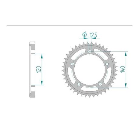 Kit Chaine DC SUZUKI GSX 1400 K1,K2,K3,K4,K5,K6,K7 (2001-2007)