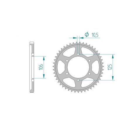 Kit Chaine DC TRIUMPH 800 TIGER XC (2011-2013)