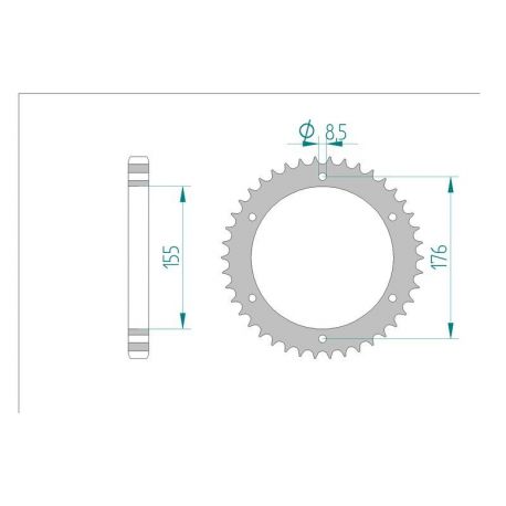 Kit Chaine DC TRIUMPH 1050 SPRINT GT (2011-2013)