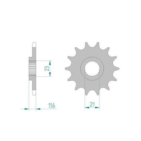 Kit Chaine DC YAMAHA TT 250 R (1993-1999)