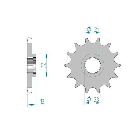 Kit Chaine DC YAMAHA XG 250 (TRICKER 4D62) (2005-2007) TRICKER 4D62