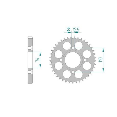 Kit Chaine DC YAMAHA XS 500 (1H2) (1978-1979) 1H2